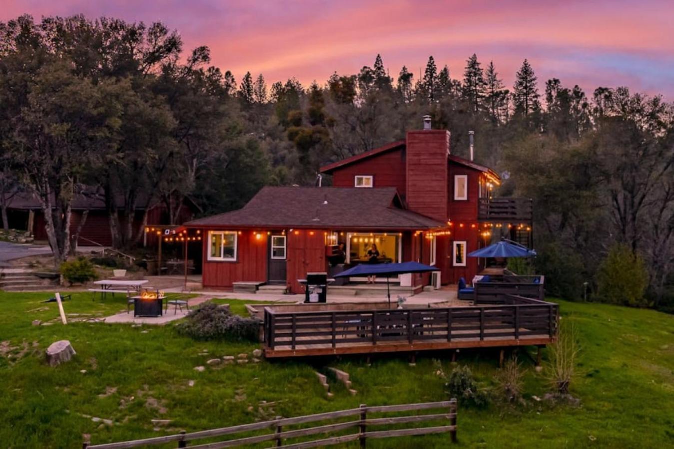 Sierra Vista Lookout Lodge With Creek, Waterfall And Waterholes, Minutes From Bass Lake And Yosemite South Gate North Fork エクステリア 写真